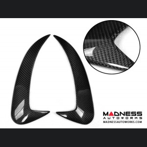 Mercedes-Benz C-Class W205 Sport AMG Rear Bumper Fins - Carbon Fiber